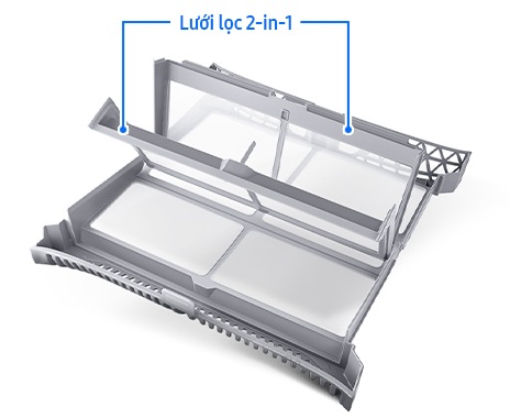 Lọc sạch xơ vải và bụi bẩn