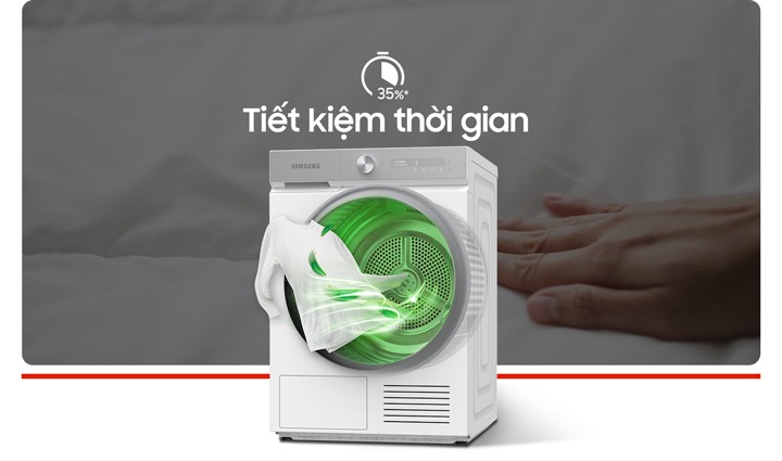 Các tiện ích hiện đại của máy sấy Samsung DV90BB9440GH/SV :