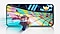 Một chiếc Galaxy A55 5G hiển thị khung cảnh game đua xe sống động và đầy màu sắc với một chiếc xe đang lái trên đường đua rực rỡ ánh đèn.