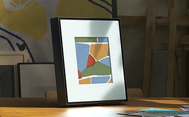 Loa Music Frame hiển thị bầu trời đêm.