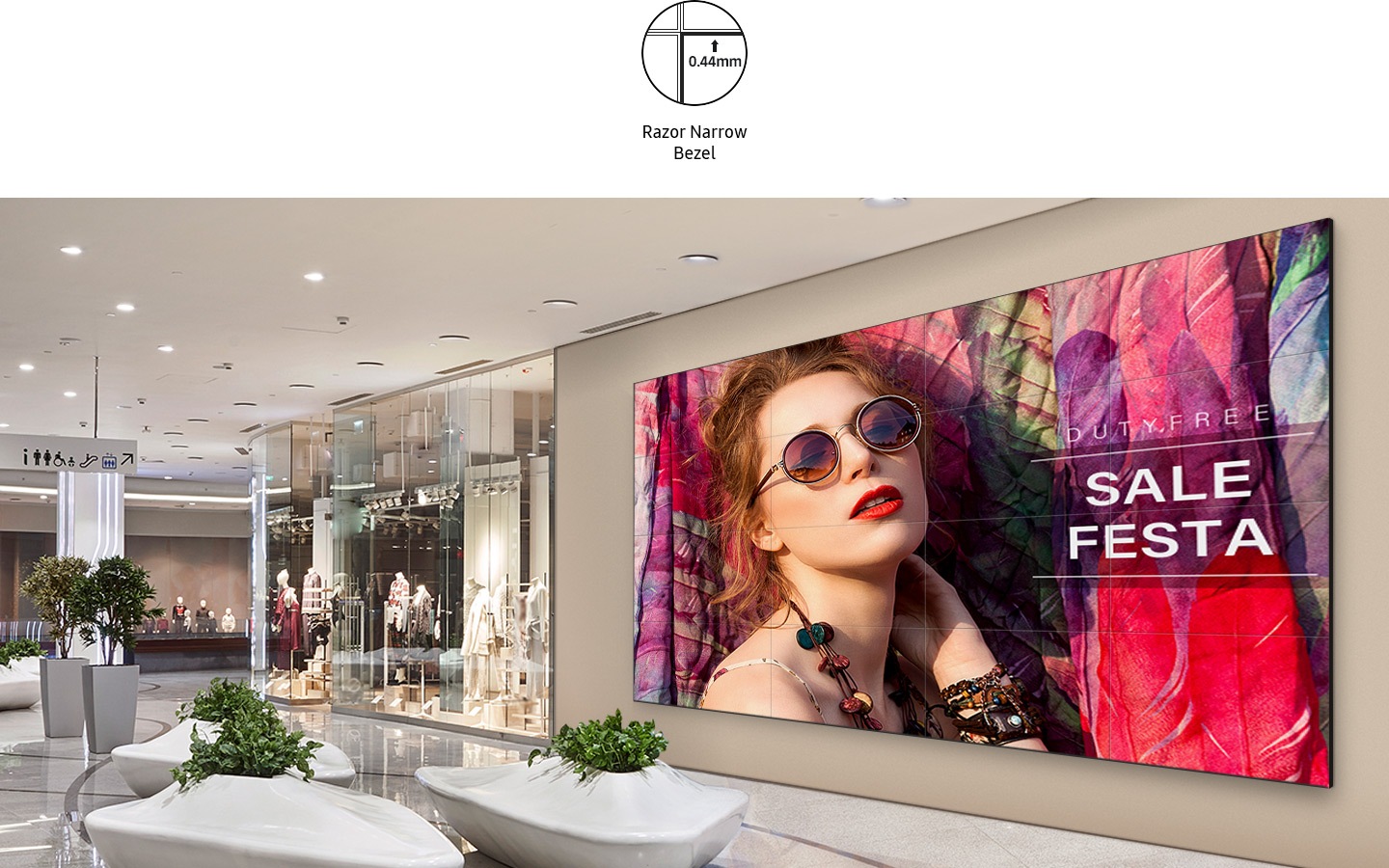 Viền bezel 0,44mm tưởng như vô hình