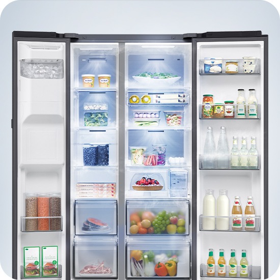 Business | 615 L Tủ Lạnh Bespoke AI Side by Side -AI Home, Đen RS90F65D2FSV | RS90F65D2FSV | Samsung Việt Nam