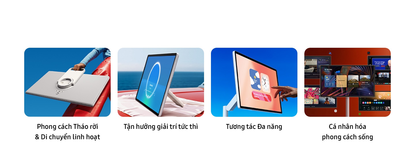 Detachable & Rollable Style, Instant Viewing Style, Versatile Interactive Style và Personalized Style được giới thiệu là những tính năng nổi bật của The Movingstyle.