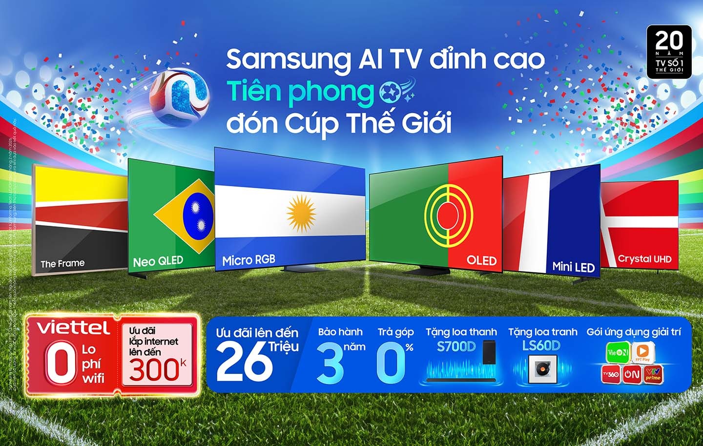 Samsung AI TV đỉnh cao ti&ecirc;n phong đ&oacute;n c&uacute;p thế giới