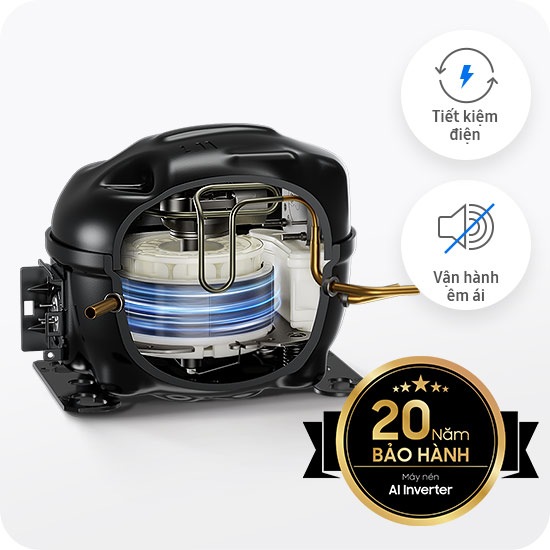 635 L Tủ Lạnh Bespoke AI Side by Side -Ngăn Nước&Đá Ngoài RS70F65K2FSV  Black Doi | Samsung VN