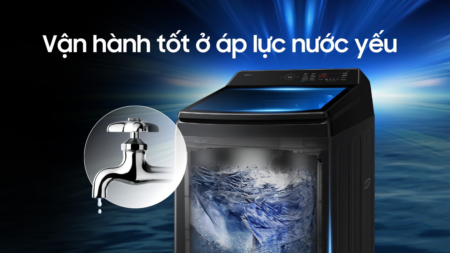 Vận h&agrave;nh tốt ở &aacute;p lực nước yếu