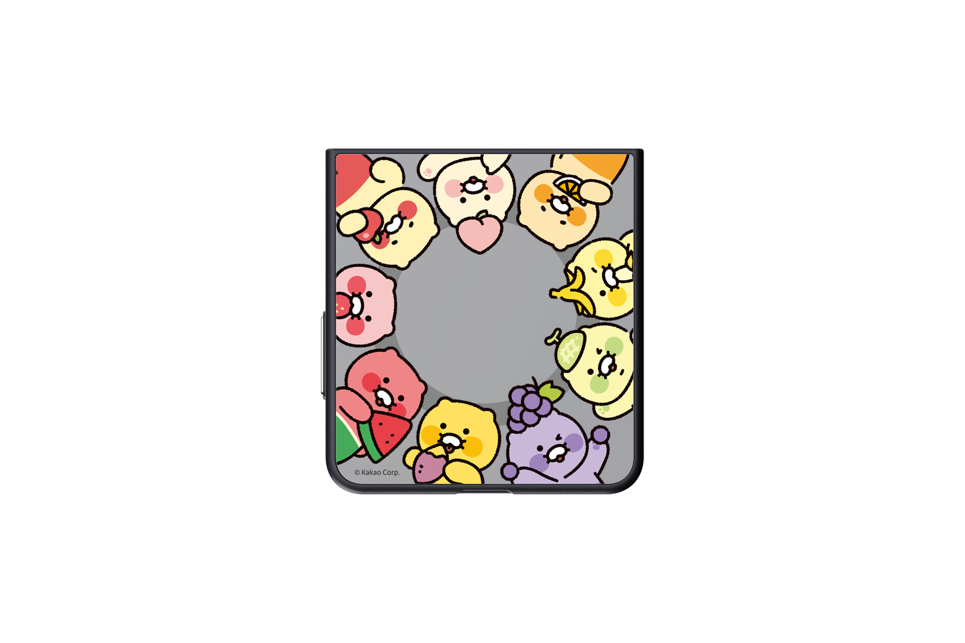 Ốp Lưng Gương Magnet Galaxy Z Flip8, Kakao Friends Nâu