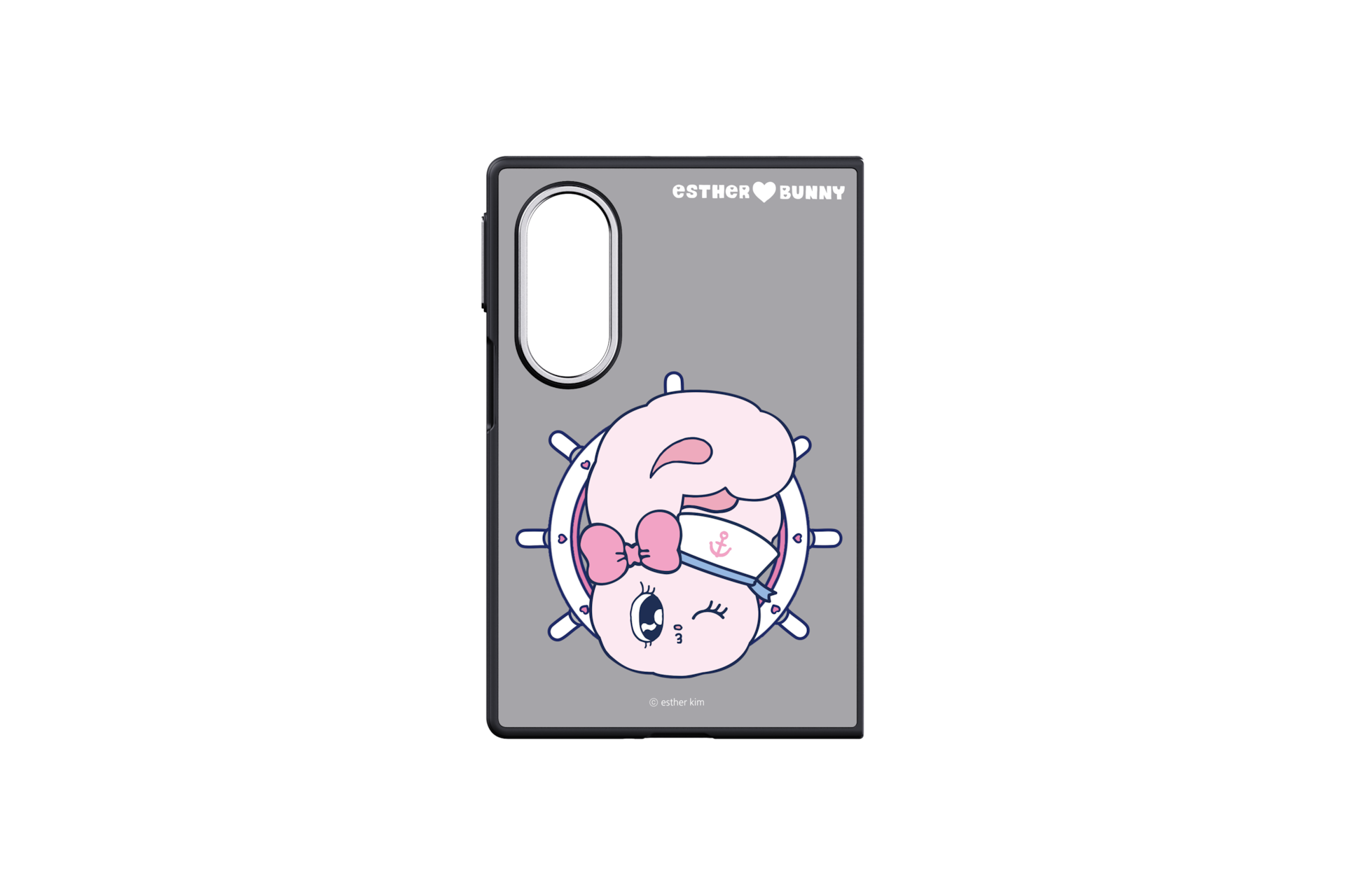 Ốp Lưng Gương Magnet Galaxy Z Fold8, Esther Bunny Hồng