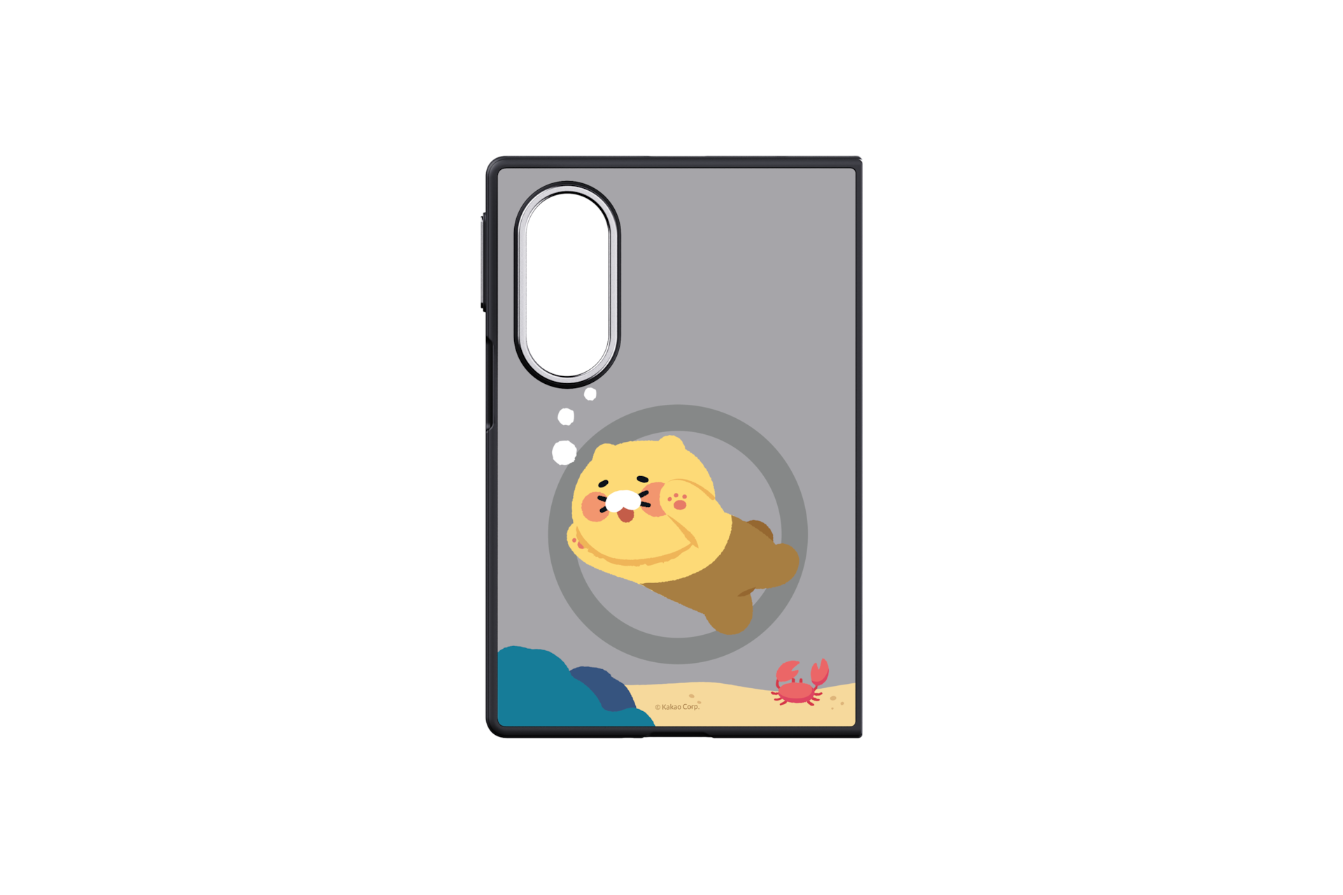 Ốp Lưng Gương Magnet Galaxy Z Fold8, Kakao Friends Nâu