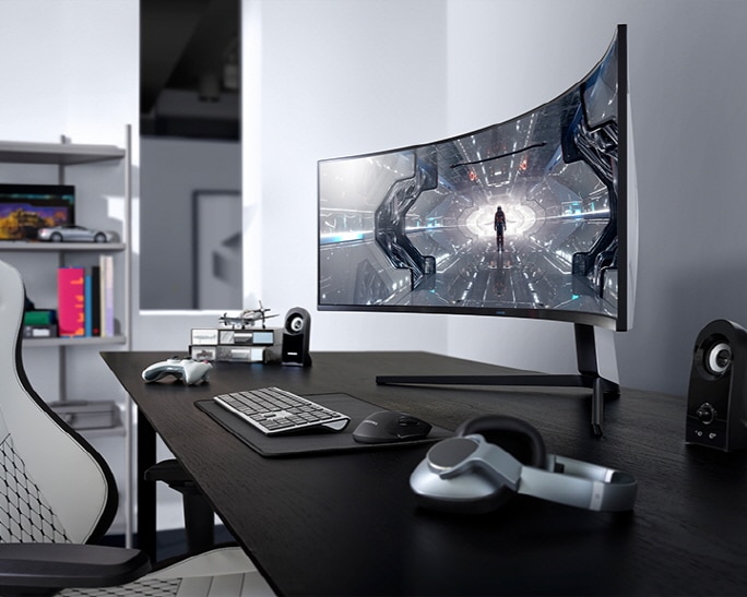 Mặt trước sản phẩm 49 inch Odyssey G9 DQHQ 240Hz Màn hình Gaming