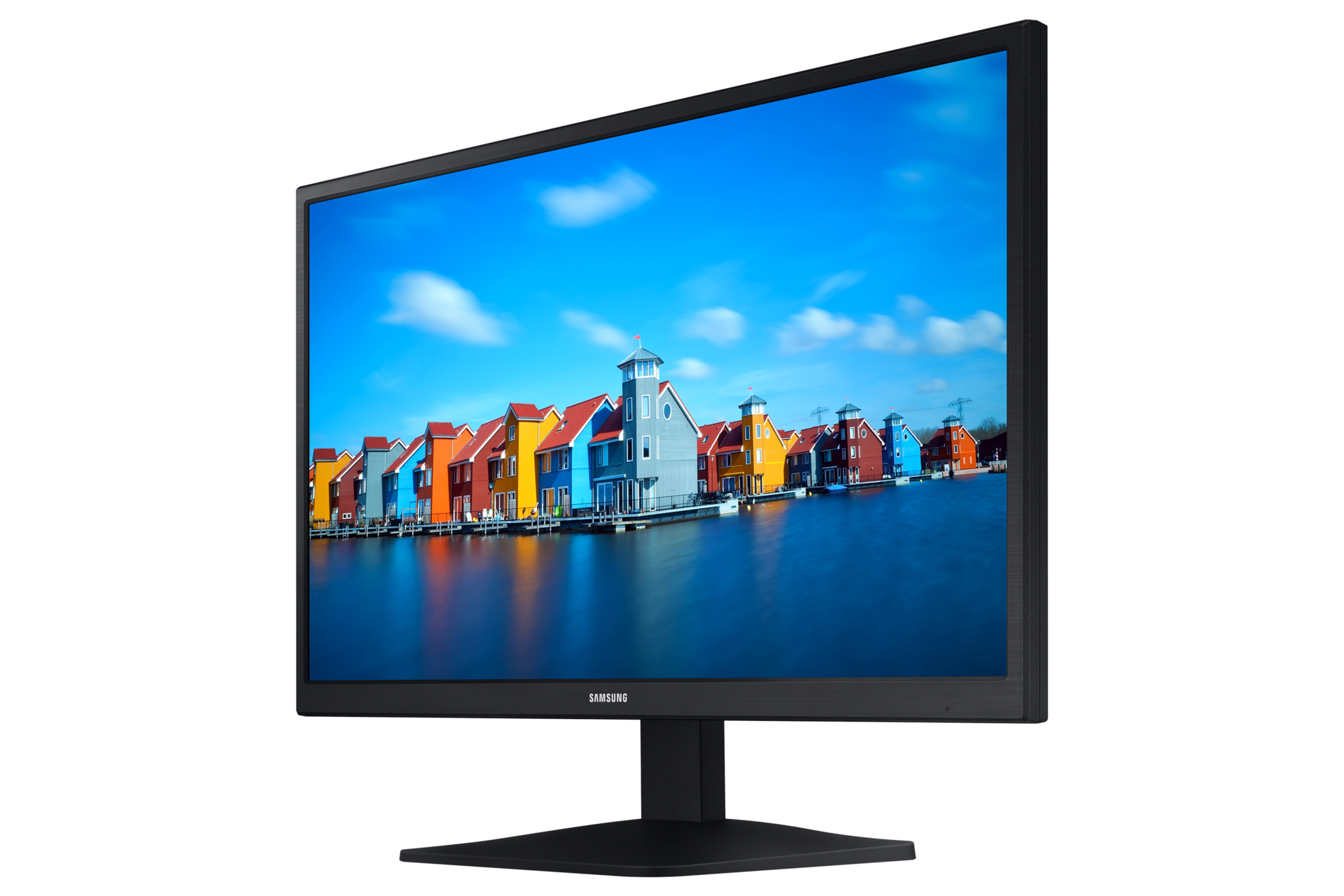 Xem chi tiết mặt nghiêng phải màn hình Samsung 19 inch (LS19A330NHEXXV) độ sáng trung bình 250cd/m2, tỷ lệ khung hình (16:9)!