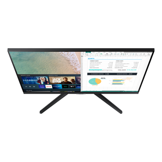 Chiêm ngưỡng trọn vẹn màn hình 24 inch Samsung (LS24AM506NEXXV) từ góc nhìn trên xuống và đặt hàng chính hãng tại Samsung VN!