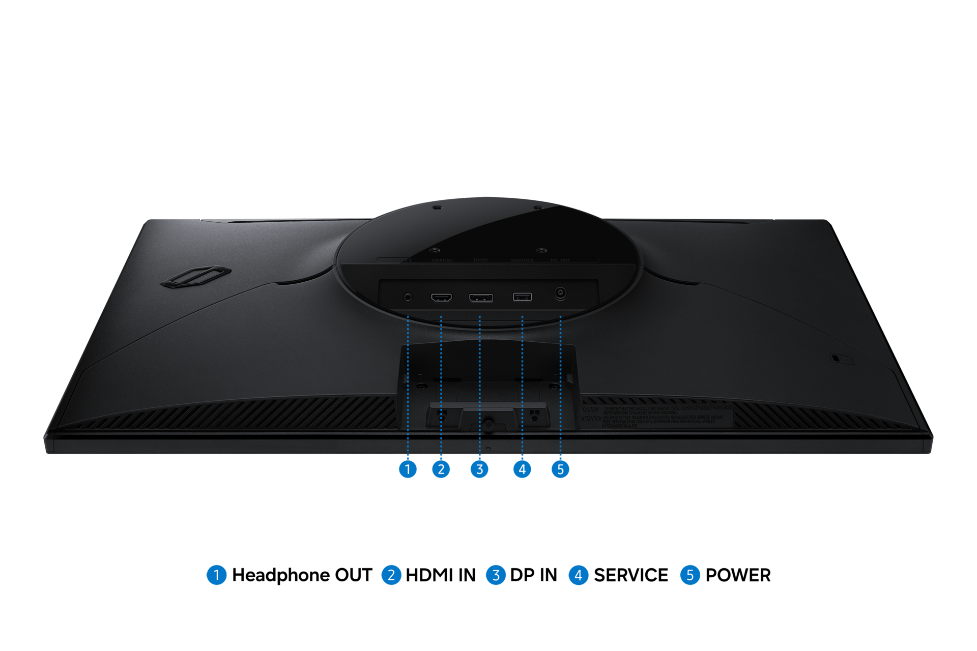 Odyssey G3 G30H FHD 200Hz Màn Hình Gaming Detail-Connectivity Black 