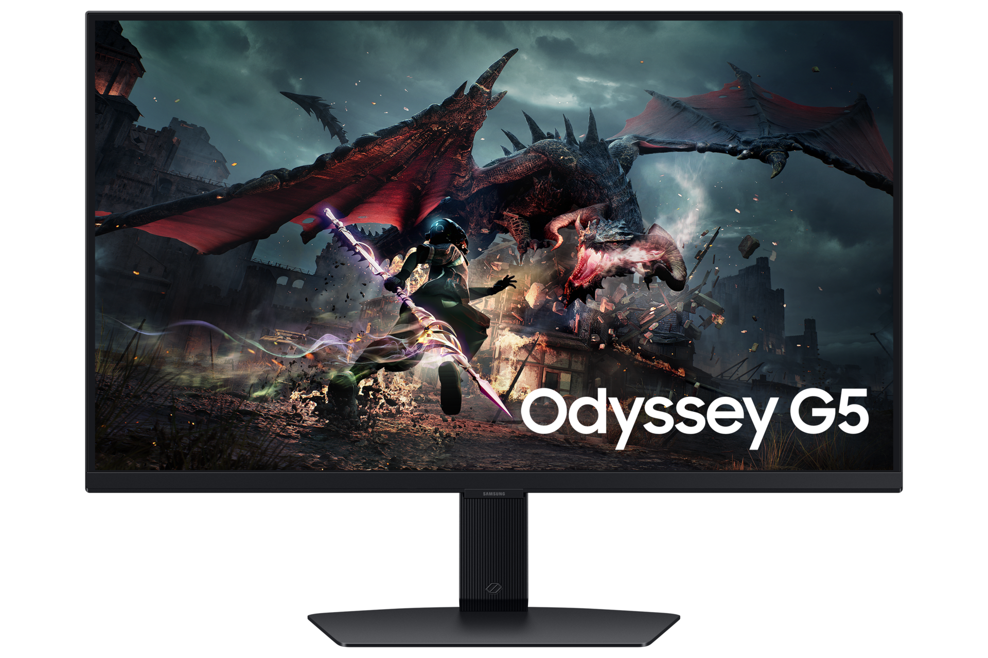 Mặt trước sản phẩm 27” Odyssey G5 G50D QHD 180Hz Màn Hình Gaming