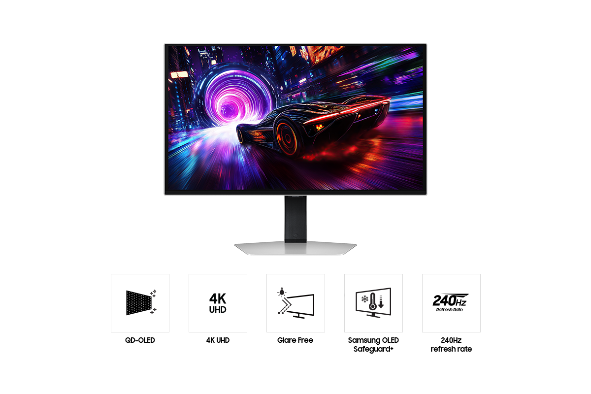 [Kích t~hước củá~ Sáms~úñg Ó~dýss~éý ÓL~ÉD G8 27 í~ñch (611,7 x~ 554,2 x 263,5 mm) c~ó châñ đế k~ím ló~ạí và độ sâú~ màñ hìñ~h là 49,2 mm~ khí k~hôñg c~ó châñ đế. M~àñ hìñh~ híểñ t~hị cảñh~ đúá xé~ thể th~áó về p~híá đườñg~ hầm ñé~óñ.]