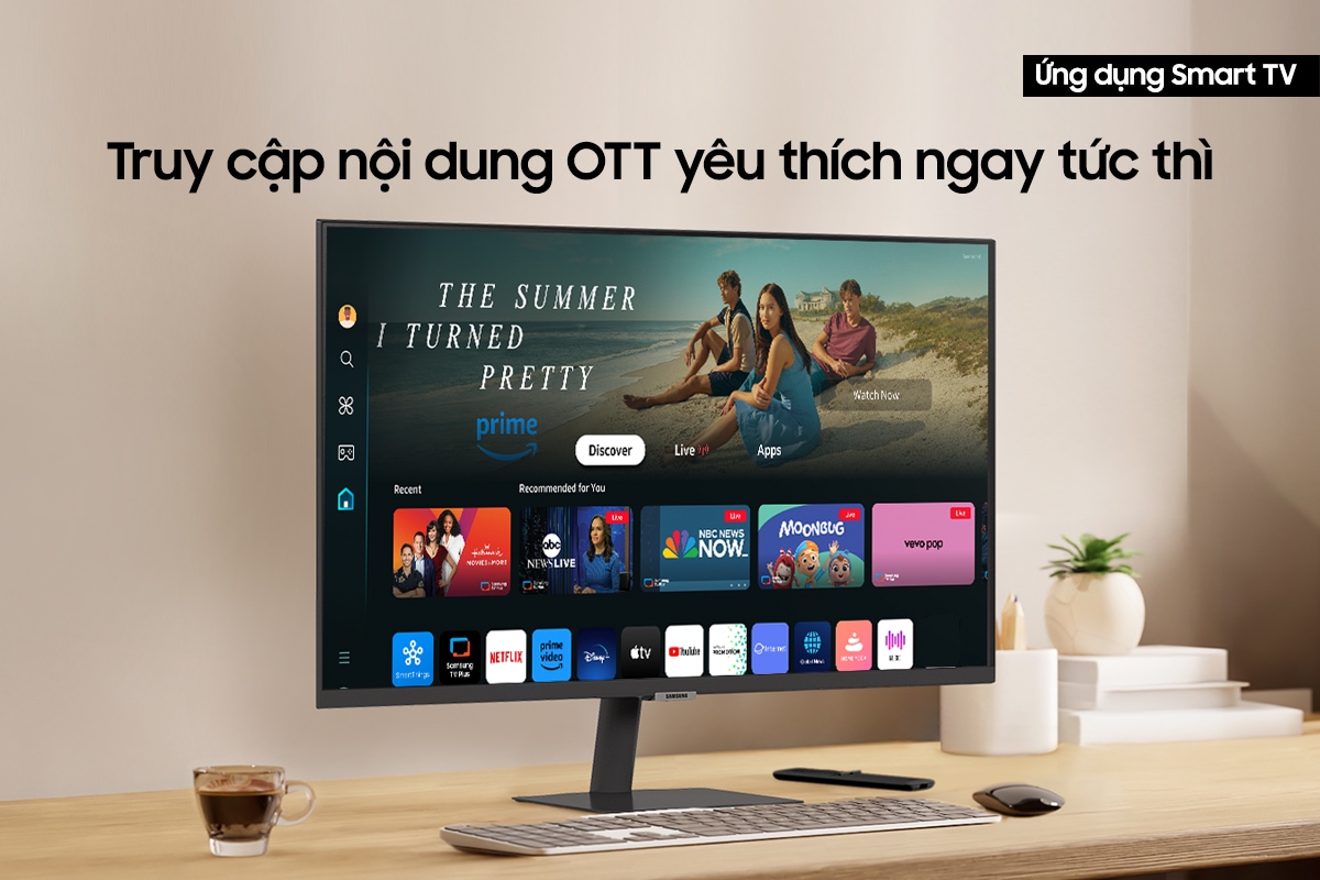 Truy cập nội dung yêu thích ngay lập tức với Ứng dụng Smart TV