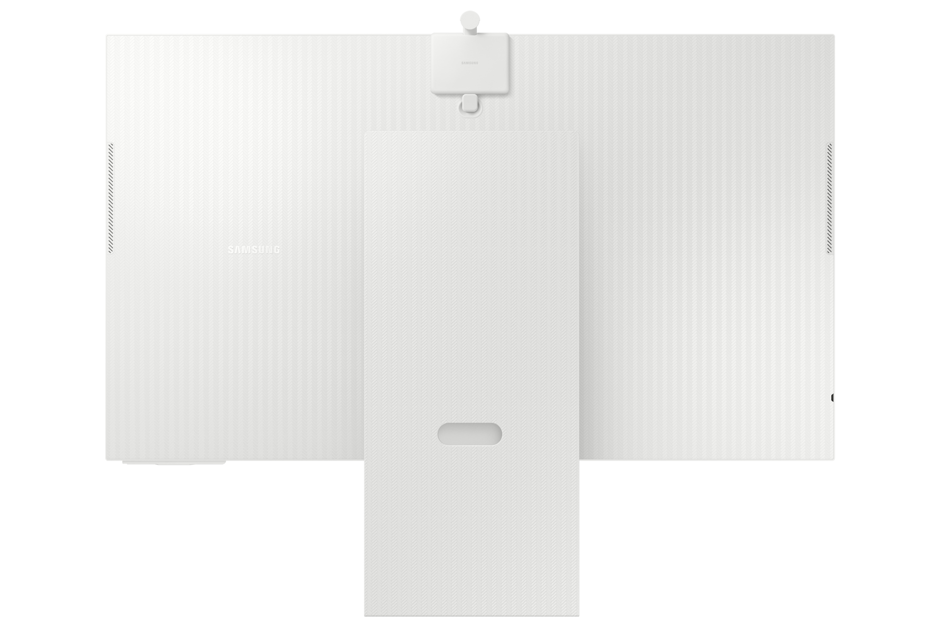 Mặt sau của Samsung Smart Monitor M80D với camera Slimfit.