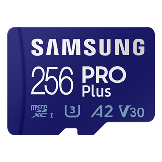 Mặt trước sản phẩm thẻ nhớ PRO Plus MicroSD UHS-I 256 GB