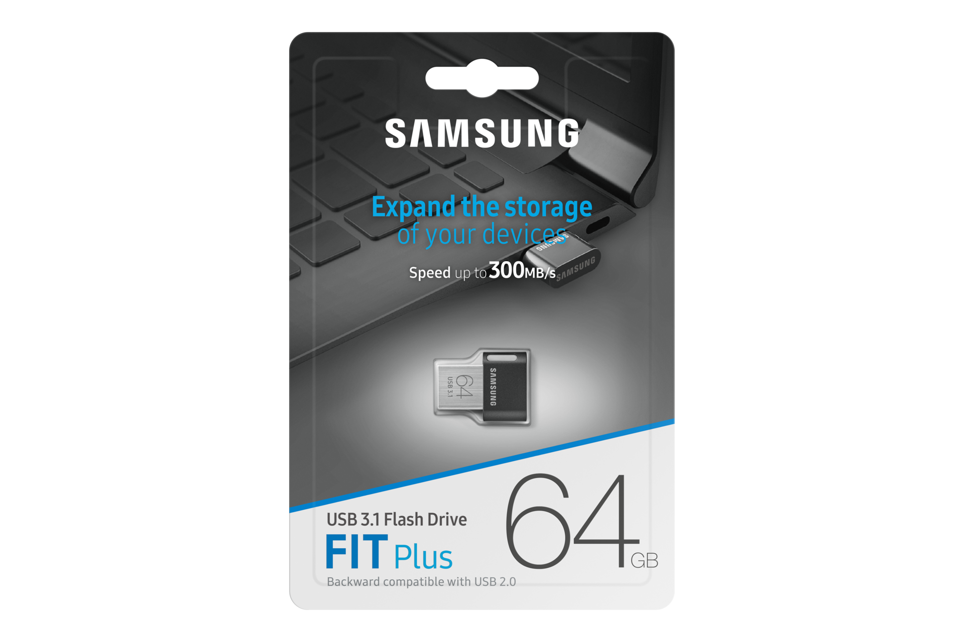 Mặt trước sản phẩm Bộ nhớ ngoài FIT Plus USB 3.1 Flash Drive 64 GB