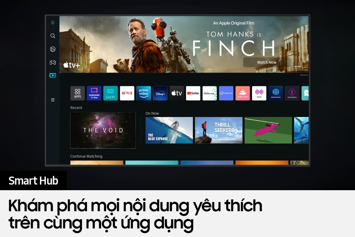 QLED TV Q60B cung cấp nội dung và dịch vụ OTT mà bạn yêu thích