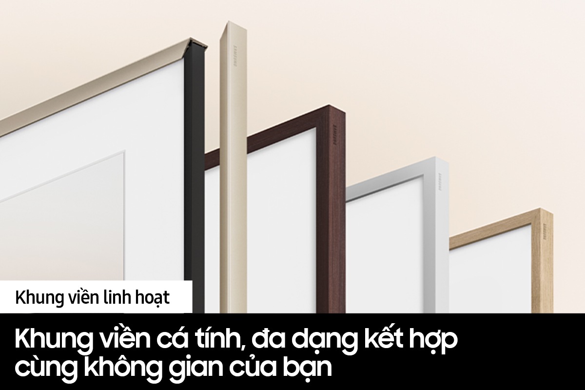 Tham khảo mẫu khung viền linh hoạt, cá tính, đa dạng & tìm hiểu giá, cách mua tivi Samsung The Frame 55 inch tại website chính thức của Samsung Việt Nam.