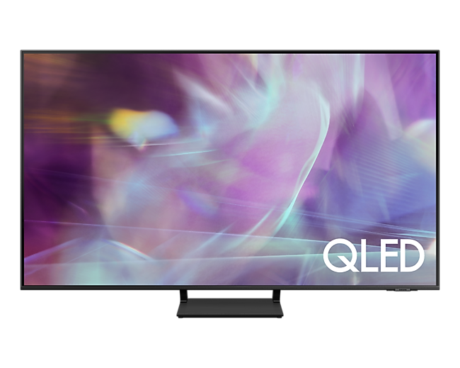 Cận cảnh mặt trước màn hình Smart Tivi QLED 4K Samsung (QA55Q65A) 55 Inch với bộ xử lý Quantum Lite 4K thông minh, mạnh mẽ & công nghệ âm thanh OTS Lite đỉnh cao