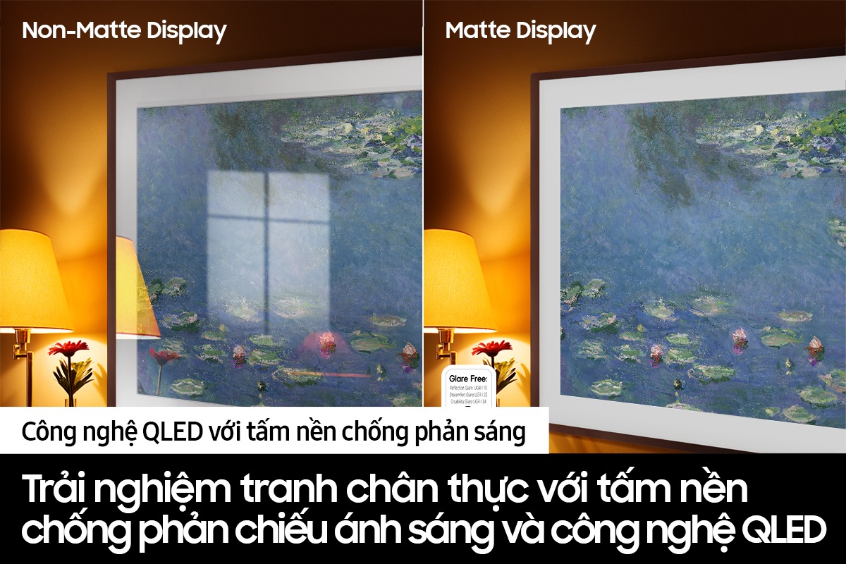 Tìm hiểu thêm về công nghệ QLED, tấm nền chống phản chiếu ánh sáng và tham khảo giá tivi Samsung 75 inch The Frame tại trang web Samsung Việt Nam.