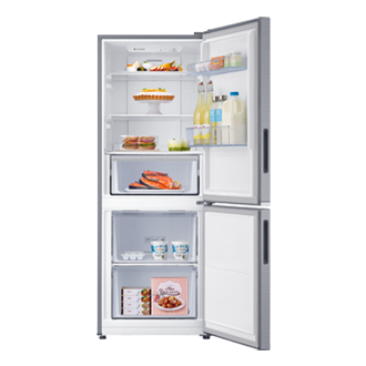 Tủ Lạnh Ngăn Đông Dưới Ngăn Đông Mềm Optimal Fresh Zone 285 L Front-Open-with-food Silver 