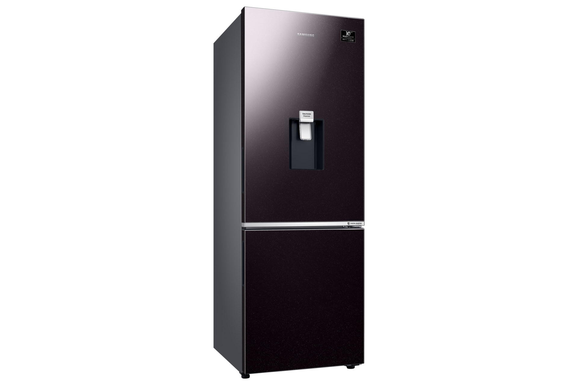 Mặt nghiêng trái tủ lạnh Samsung Inverter 307 lít RB30N4190BY SV Starry Brown với vẻ bề ngoài tinh giản, hiện đại, phù hợp với mọi căn bếp