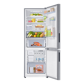 RB4000 BMF with Optimal Fresh zone Front-Open-With-Food Silver 