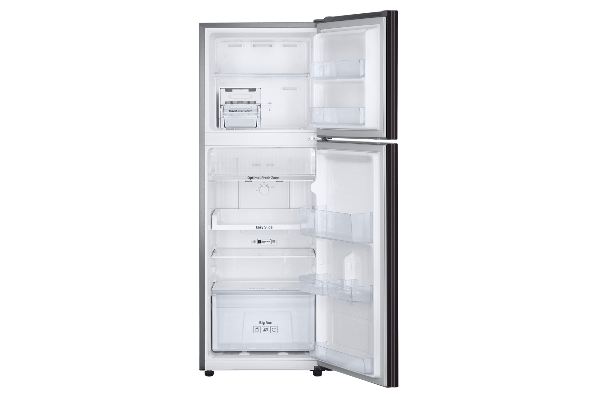 Tủ Lạnh Ngăn Đông Trên Ngăn Đông Mềm Optimal Fresh Zone 243 L Nâu Starry