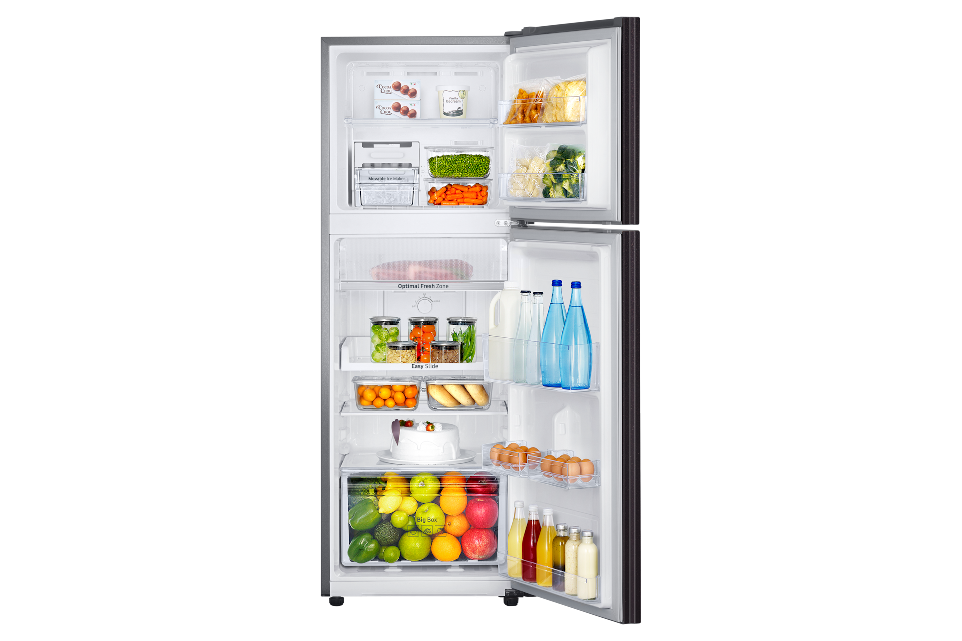 Tủ Lạnh Ngăn Đông Trên Ngăn Đông Mềm Optimal Fresh Zone 243 L Nâu Starry