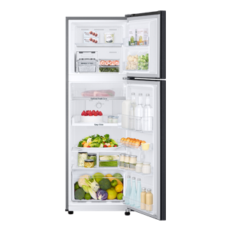 Tủ Lạnh Ngăn Đông Trên Ngăn Đông Mềm Optimal Fresh Zone 264 L Front-Open-With-Food Black 