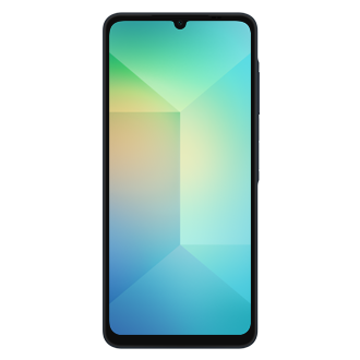 Mặt trước điện thoại Samsung Galaxy A06 128GB màu Đen Tuyền