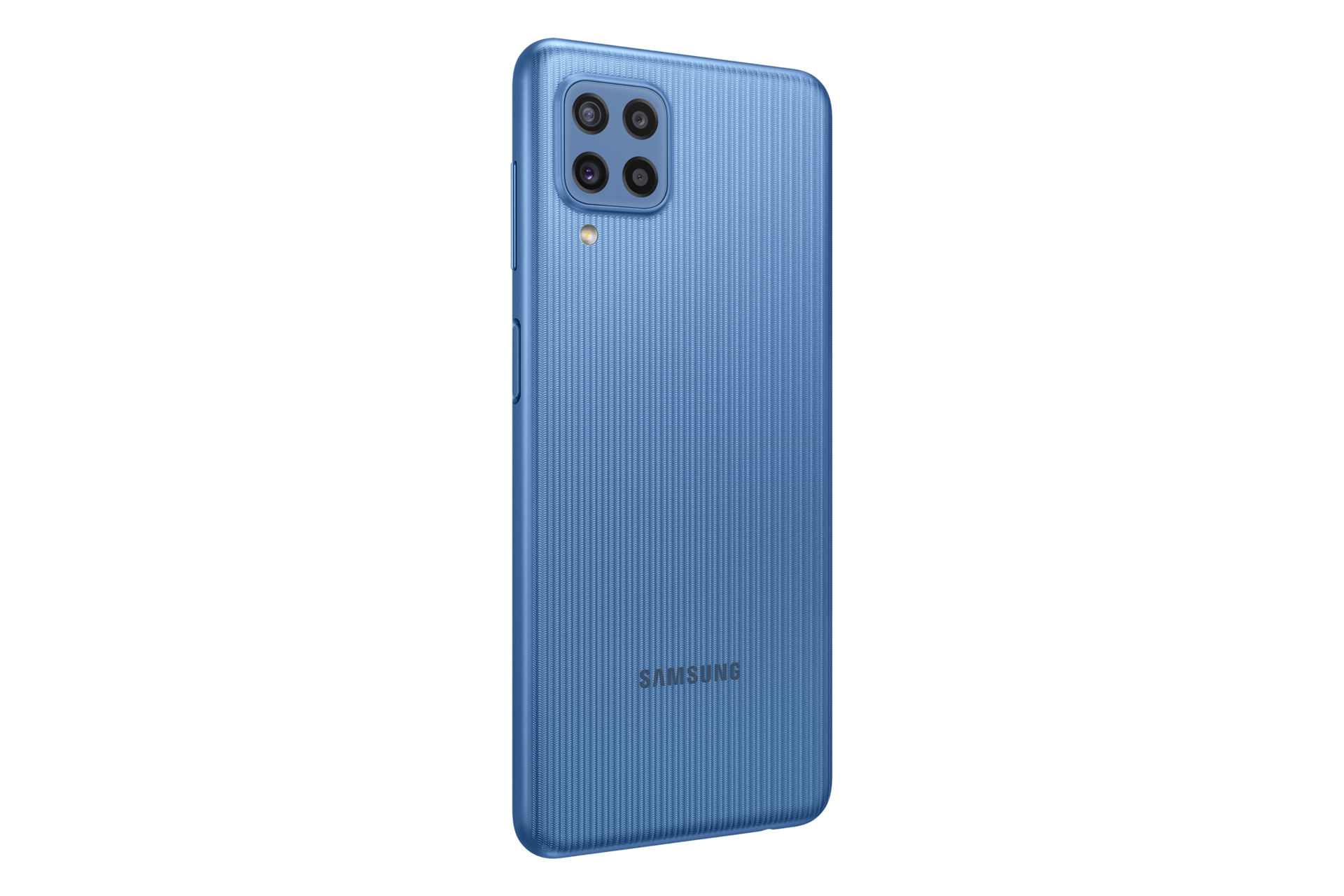 Mặt sau điện thoại Samsung M22 góc nghiêng trái 30 độ