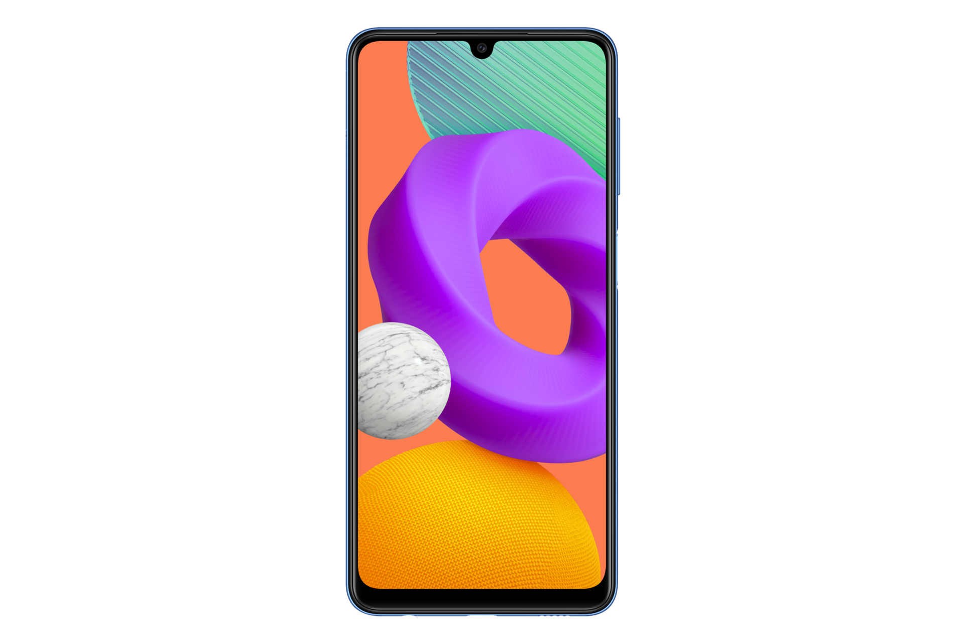 Mặt trước điện thoại Samsung M22. Xem giá điện thoại Samsung M22 cực hấp dẫn tại Samsung VN