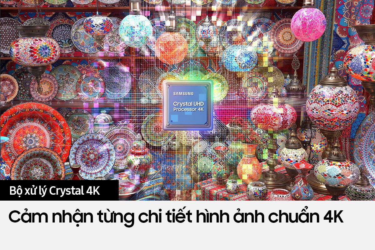 Khả năng tự động nâng chuẩn 4K giúp Bạn thỏa sức thưởng thức nội dung yêu thích với chất lượng 4K siêu đỉnh trên Crystal UHD BU8000