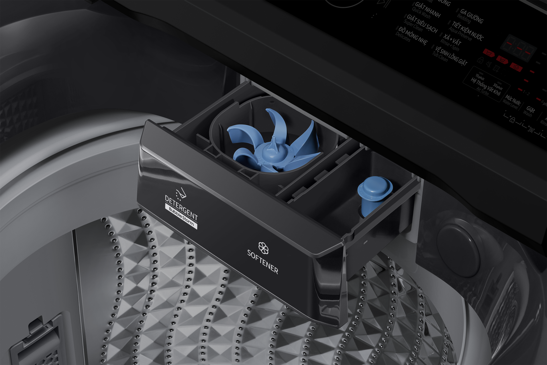 Máy Giặt Cửa Trên Ecobubble™ 12.5kg Detail3 Glam Deep Charcoal 