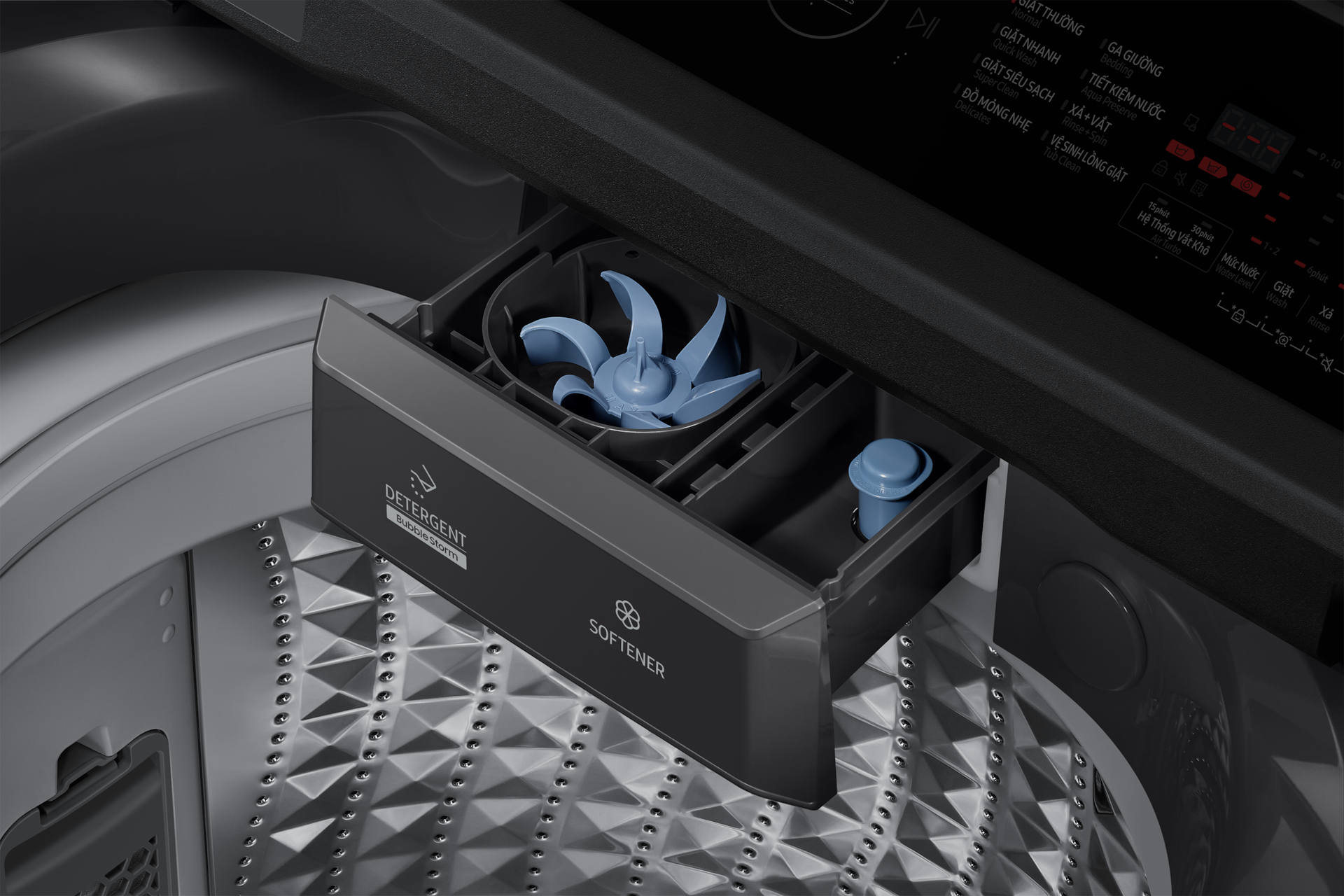 Máy Giặt Cửa Trên Ecobubble™ 17kg Detail3 Black 