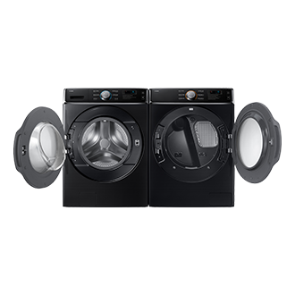 Máy Giặt Công Nghiệp Digital Inverter DD 18kg Front-Open-Pair Black Caviar 