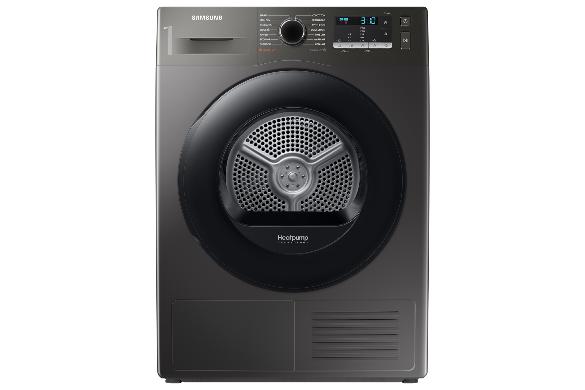 Samsung 8kg Tumble Dryer with Heat Pump Technology and Sensor Drying, DV80TA020AN in Inox