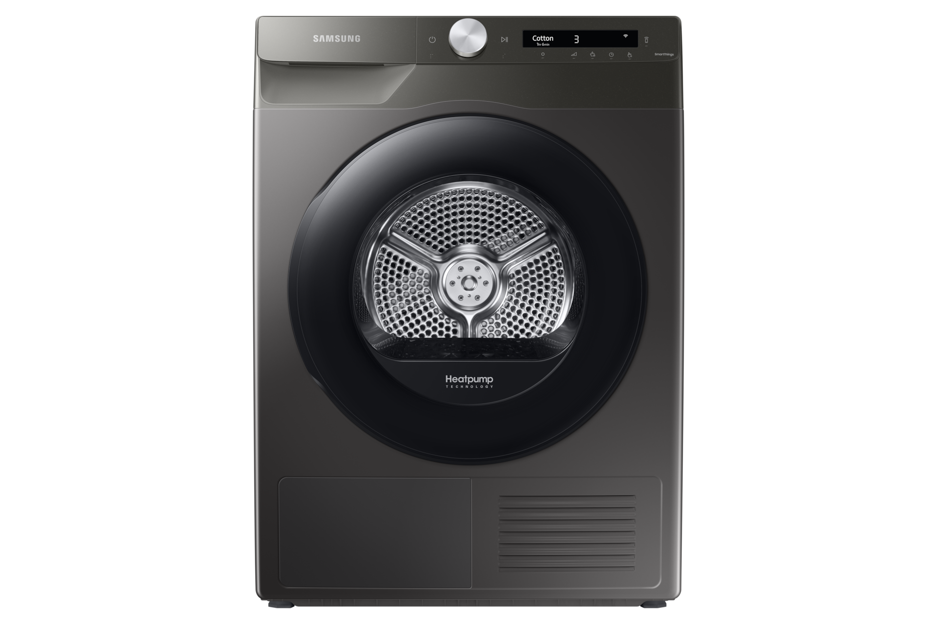 Samsung 9kg Tumble Dryer with Heat Pump Technology and Sensor Drying, DV90T5240AN in Inox