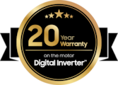 Digital Inverter Technology - 20-year warranty