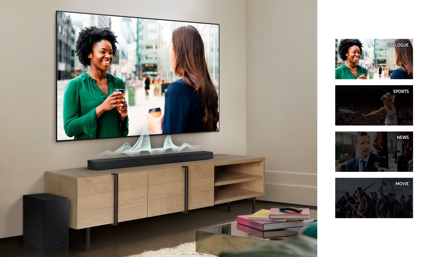 Sound optimized for each scene