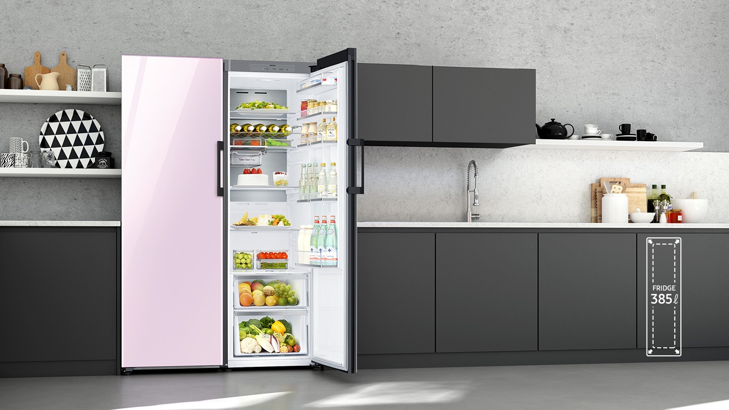 Neatly store & easily find more food