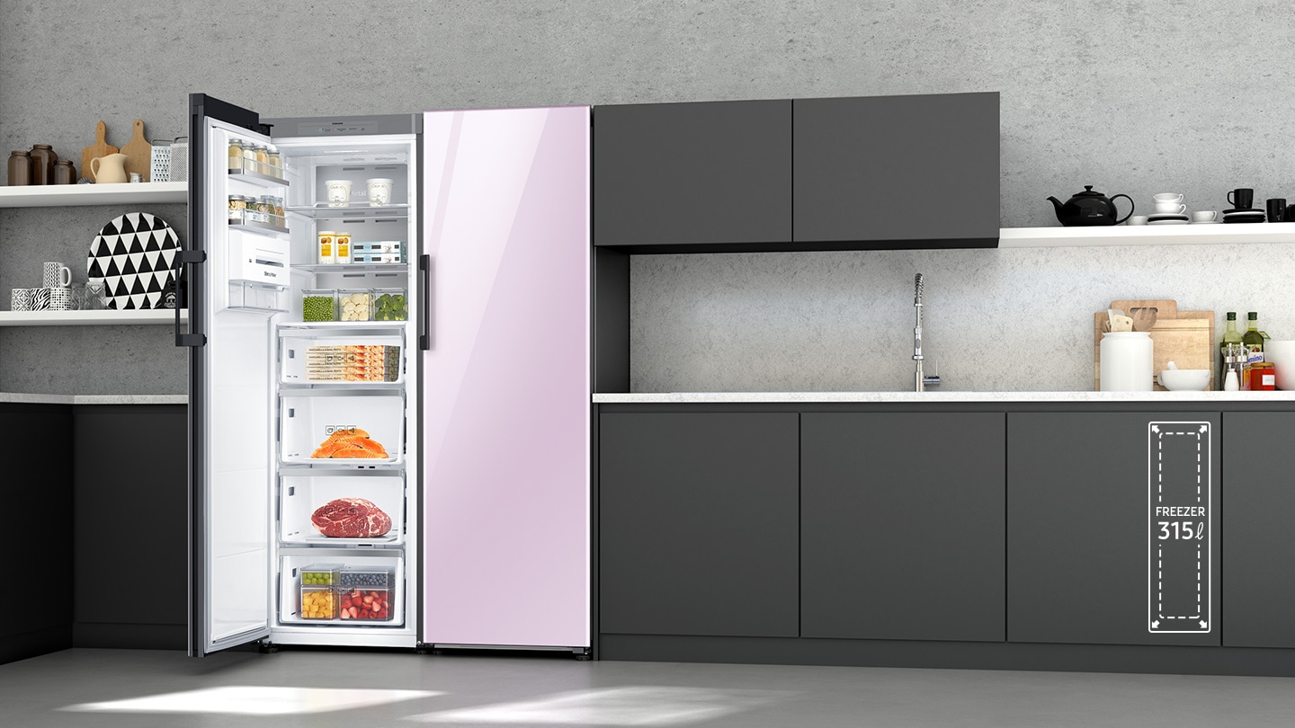 Neatly store & easily find more food