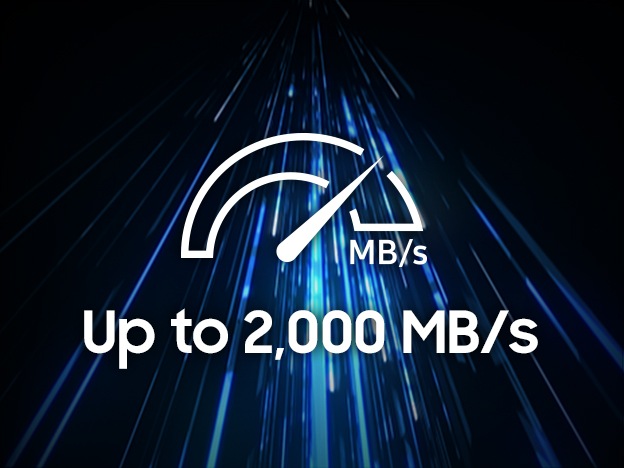 The max transfer speed of the T9 is up to 2,000MB/s.