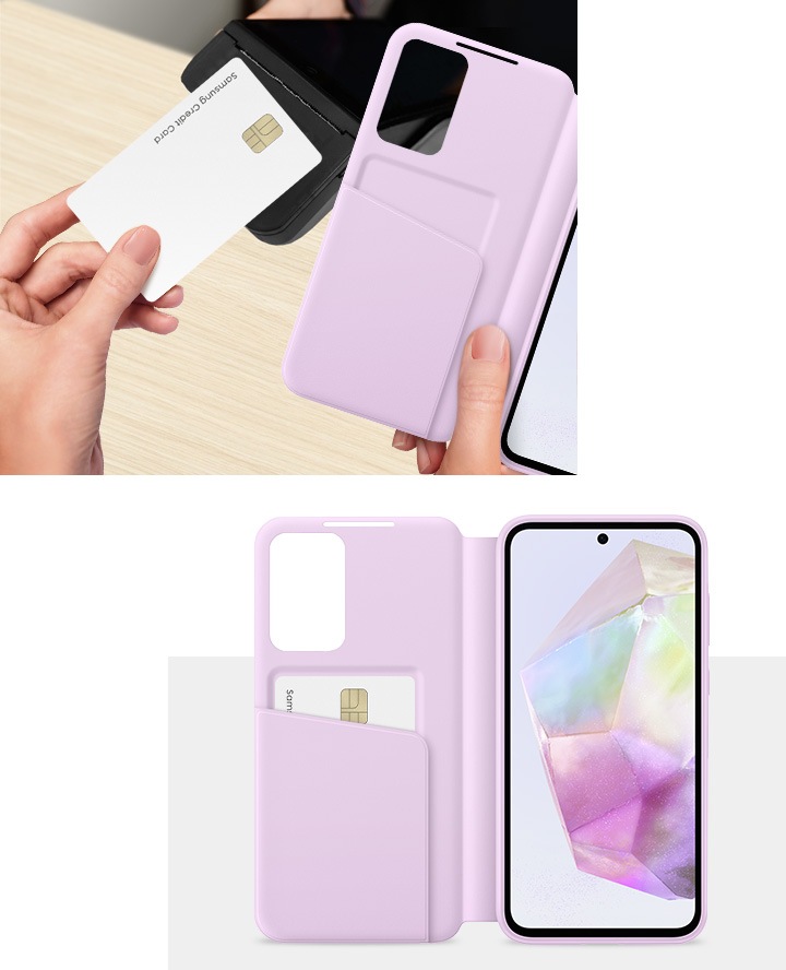 Galaxy A35 5G Smart View Wallet Case Lavender Samsung South Africa