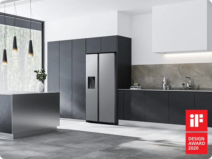 The refrigerator is installed with cabinets in a Built-in Look. It awarded IF Design Award 2020.