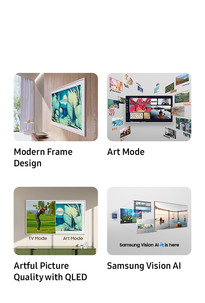 85 inch LS03F 4K The Frame Samsung Vision AI TV | Samsung South Africa